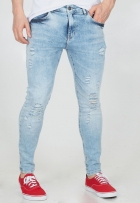 Calça Jeans Skinny Rock & Soda Masculina Desfiada