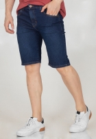 Bermuda Jeans Básica Masculina Tradicional Com Elastano