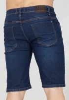 Bermuda Jeans Básica Masculina Tradicional Com Elastano