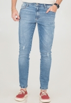 Calça Jeans Skinny Flexy Masculina Com Elastano Casual