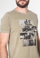 Camiseta Algodão Masculina Estampa Estanciero Manga Curta