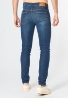Calça Jeans Masculina Slim Com Elastano Premium Azul Escuro