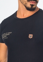 Camiseta Masculina Viscolycra Com Escrita Casual Premium