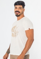 Camiseta Masculina Com Estampa Gola Redonda Casual Premium