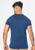 Camiseta Algodão Masculina Com Estampa Casual Manga Curta