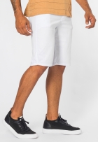 Bermuda De Sarja Masculina Branca Com Elastano Casual Fit
