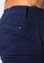 Calça Jeans Masculina Slim Com Elastano Bolso Azul Escuro